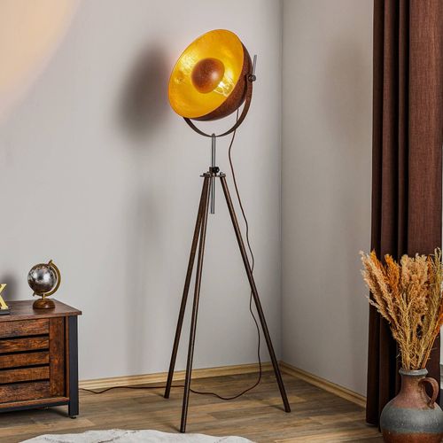 Lampadaire À Trépied Couleur Rouille Xirena I