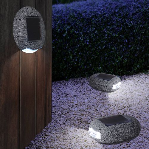 Lampe Déco D'extérieur Solaire Talvi Aspect Pierre