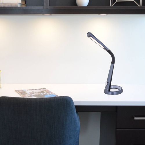 Lampe À Poser Led Mitti Avec Port Usb, Noire