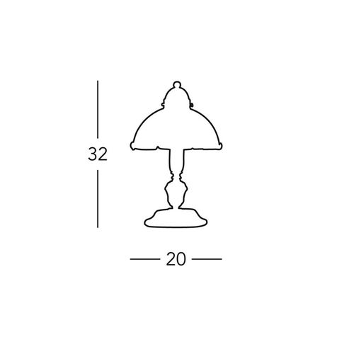 Lampe À Poser Nonna Cerf, Verte