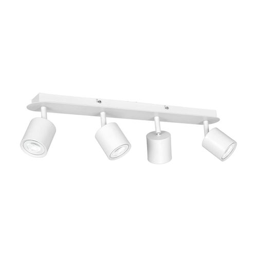 Spot Pour Plafond Modo En Inox, Blanc, 4 Lampes