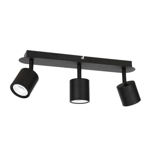 Spot Pour Plafond Modo Noir À Trois Lampes