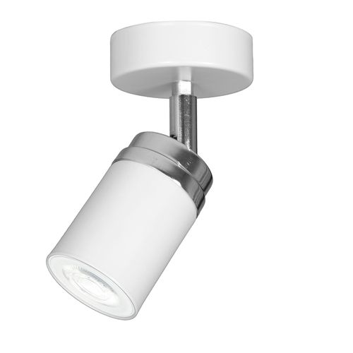 Spot Pour Plafond Reno, À 1 Lampe, Blanc/Chromé