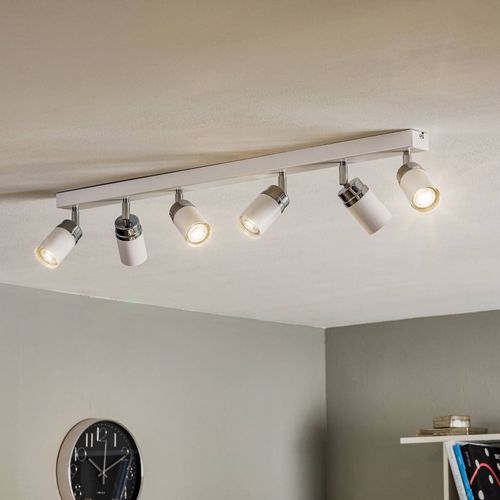 Spot Pour Plafond Reno, À 6 Lampes, Blanc/Chromé