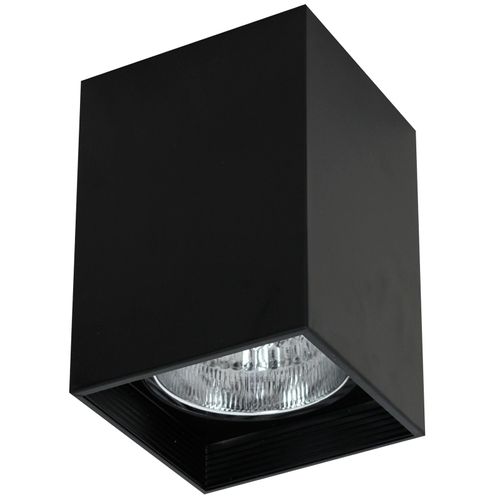 Spot Pour Plafond Downlight Square Noir, 11,5 Cm