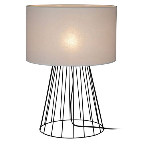 Lampe Table Valene Abat-Jour Tissu Hauteur 69,5 Cm