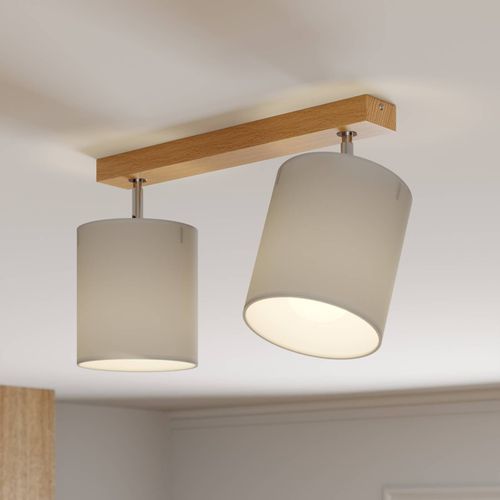 Spot Pour Plafond Corralee Gris À 2 Lampes