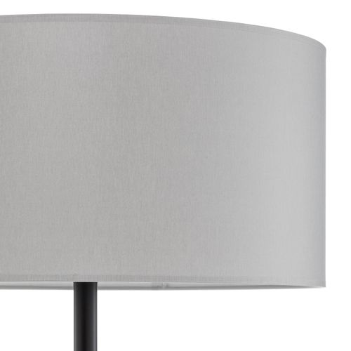 Lampadaire Maarit Abat-Jour En Tissu, Gris/Noir