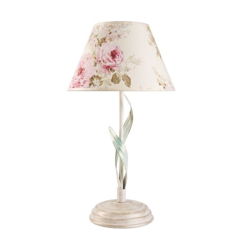 Lampe À Poser Sara Avec Abat-Jour Motif Floral