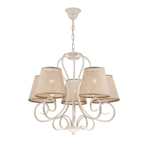 Lustre Midgrad À Cinq Lampes, Blanc