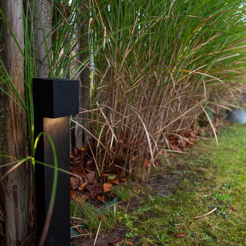 Borne Lumineuse Led Gemini Xf Noire Mate