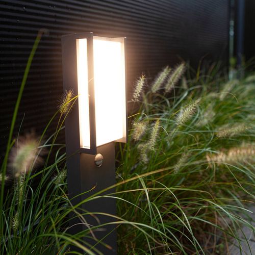 Borne Lumineuse Led Qubo Anthracite, Détecteur