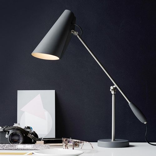Northern Birdy - Lampe À Poser Rétro, Grise