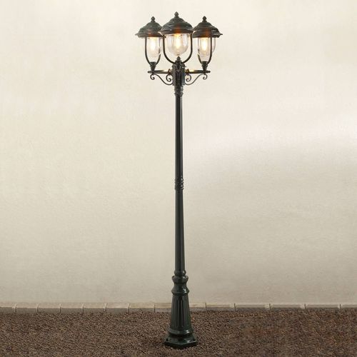 Lampadaire Candélabre 3 Abat-Jours Parma Vert