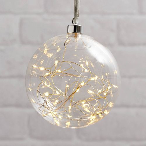 Sphère Déco Led Glow En Verre Ø 15 Cm Transparente