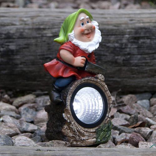 Lampe Solaire Led Gnomy, Bûcheron