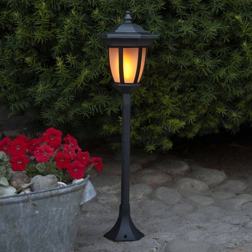 Lampe Solaire Led Flame, 4 En 1, Noir