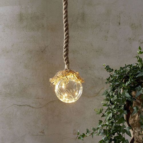Lampe Décorative Led Jutta, Sphère Verre Ø 10 Cm