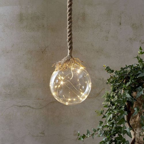 Lampe Décorative Led Jutta, Sphère Verre Ø 15 Cm