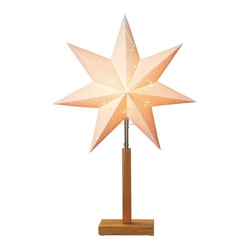 Lampe Déco Karo À Pied, Étoile À Motif 55 Cm