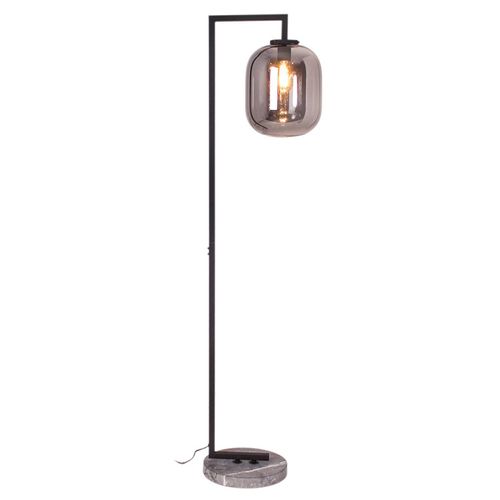By Rydéns Leola Lampadaire En Verre Gris Fumée