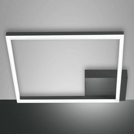 Plafonnier Led Bard, 42x42 Cm, Anthracite
