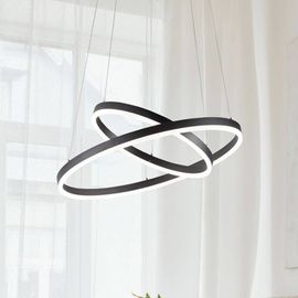 Suspension Led Giotto, À 2 Lampes, Noire