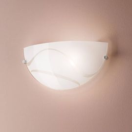 Applique Magma, Blanche, En Verre