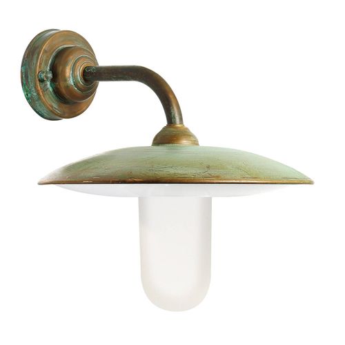 Applique DExt. Casale, Ancien-Cuivre Verre Opale