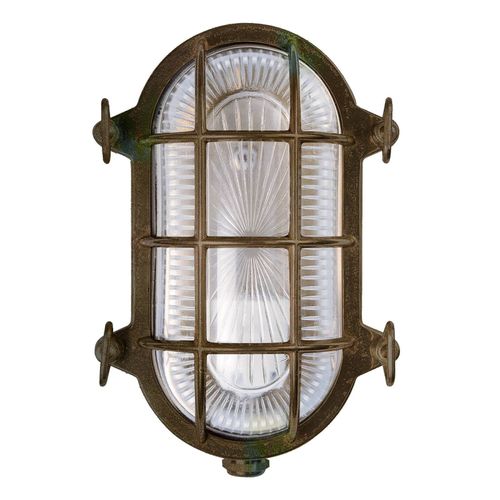 Applique Tortuga Ovale 22,5cm Laiton Ancien/Trans