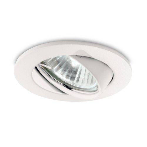 Spot Encastré Swing Rond, Gu10 Inclinable X3 Blanc
