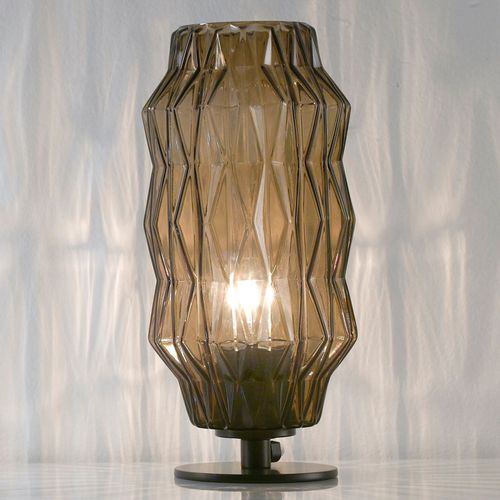 Origami - Lampe À Poser Grise-Brune