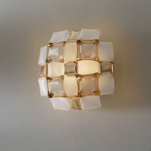 Slamp Mida Applique, 32x32 Cm, Dorée/Blanche