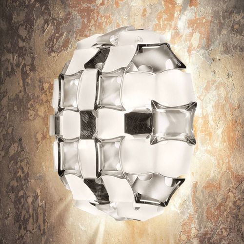 Slamp Mida Applique, 32x32 Cm, Platine/Blanche
