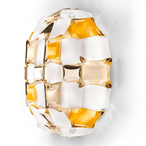 Slamp Mida Applique, 32x32 Cm, Ambre/Blanche