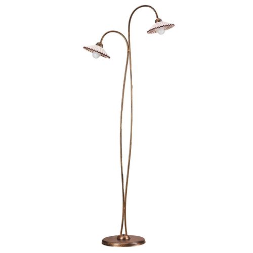 Lampadaire Rosina Avec 2 Abat-Jour En Céramique