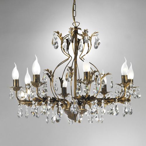 Lustre Teresa Avec Cristaux, À 8 Lampes