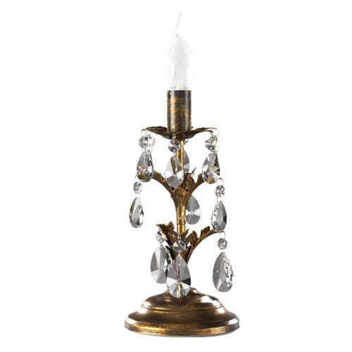 Lampe À Poser Teresa À Cristaux, Sans Abat-Jour