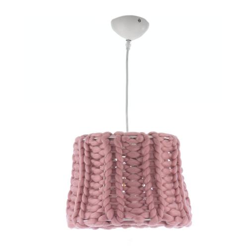 Suspension Dolly Abat-Jour En Tricot Vieux Rose