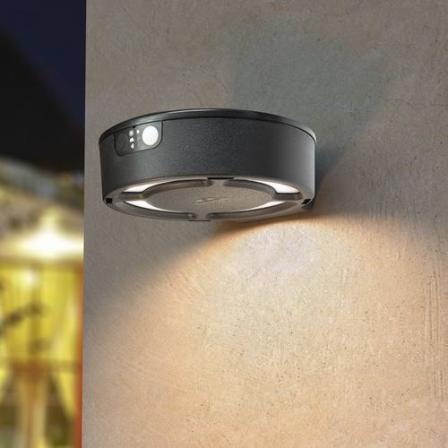 Applique Led Fortunato Noire Cct Capteur