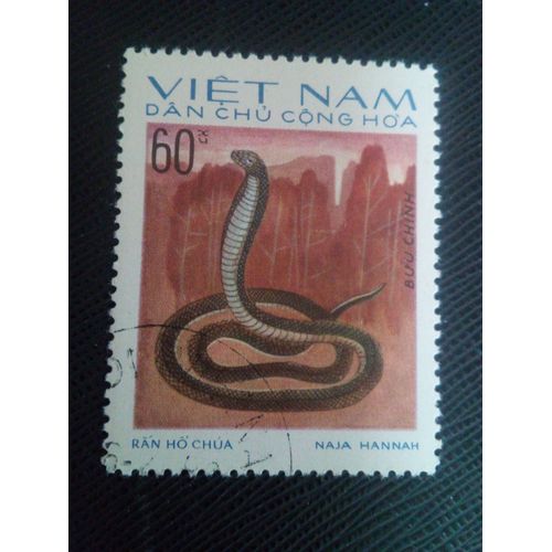 Timbre Vietnam Yt 881 Roi Cobra (Naja Hannah) 1975 ( 061105 )