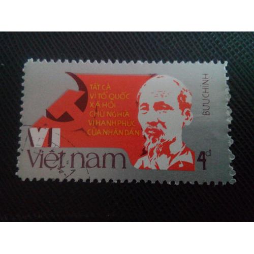 Timbre Vietnam Yt 748 Portrait Du Président Ho Chi Minh 1986 ( 061105 )