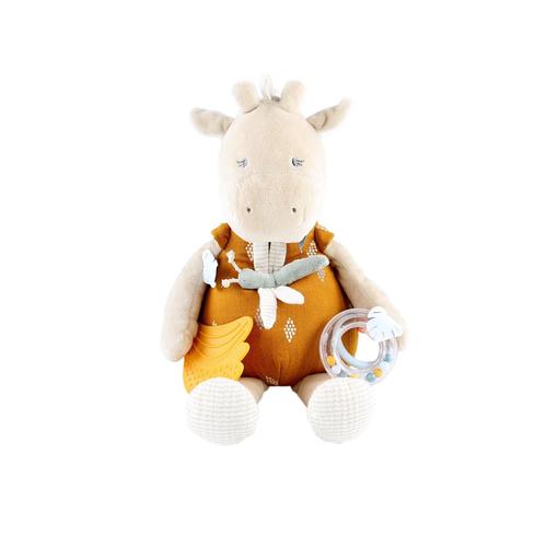 Peluche D'activités Girafe Tiga Jaune - 40 Cm - Noukie's