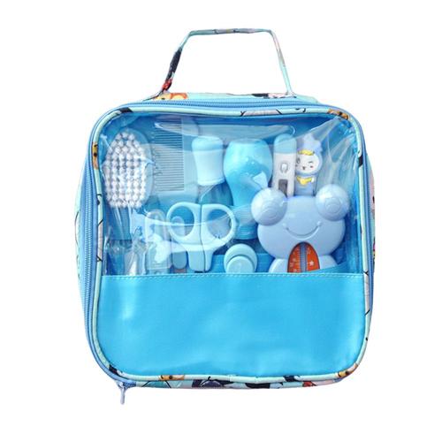 Bébé Trousse De Soin & De Toilette Pour Bébé, 13 Accessoires, Bleu