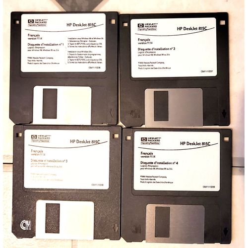 HP Deskjet 815C Driver 4 disquettes dinstallation pour ancien système dexploitation