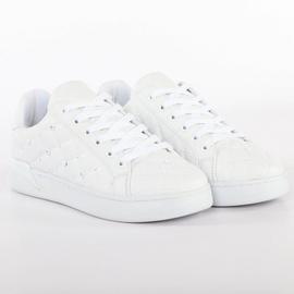 Basket Guess Reea Logo Applique Sneaker Femme Blanc 38