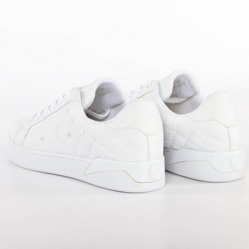 Basket basse femme Guess Rockies logo Blanc - ZESHOES