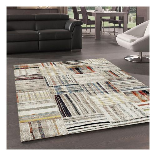 Tapis Salle À Manger 240x340 Tissé Beige Rectangle Motif Berbère Mo 83