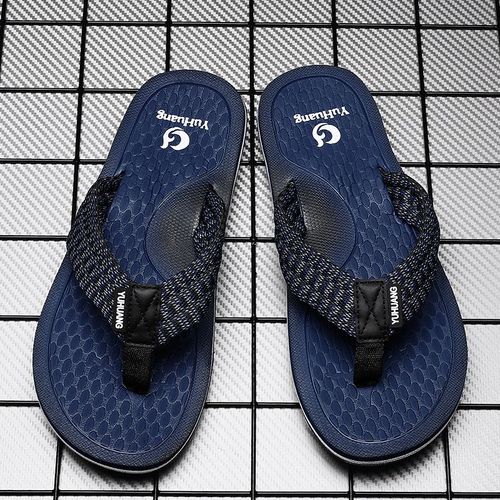 Pantoufles De Énergie Bleues Pour Hommes,Tongs,Grande Taille 46,Décontractées,Antidérapantes,D'nik,De Plage,Tendance