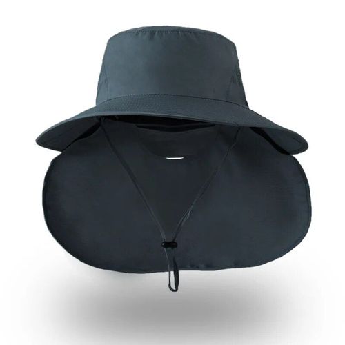 Bouchon Circumference56-58cm Soleil Chapeau Enfants Grand Avant-Toit Pêcheur Casquette Cou Respirant Maille Empêché Baskoutdoor Sport Casquette De Pêche - Type Hat1